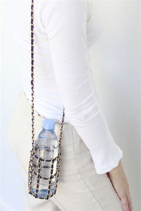 chanel chain bottle holder